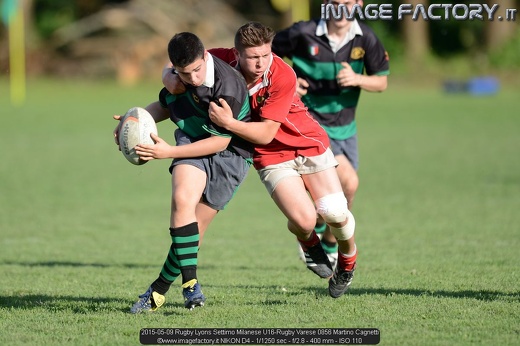 2015-05-09 Rugby Lyons Settimo Milanese U16-Rugby Varese 0856 Martino Cagnetti